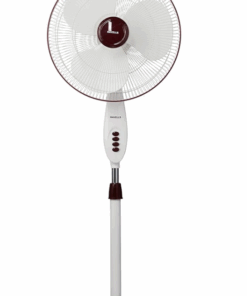 Havells 400mm Gatik Pro Pedestal Fan | 120 Ribs Guard Safety, Smooth Oscillation, Heavy Base For Stability, ISI Marked | 2 Year Warranty, (Wine Red)